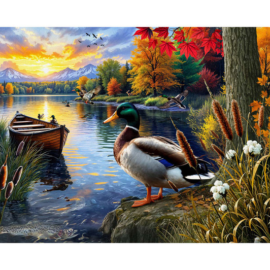Springbok Mallard Morning Glow Jigsaw Puzzle