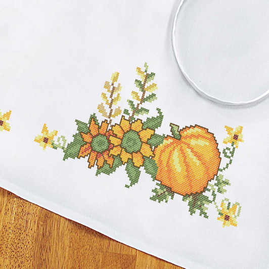 Herrschners Grateful Harvest Apron Stamped Cross-Stitch