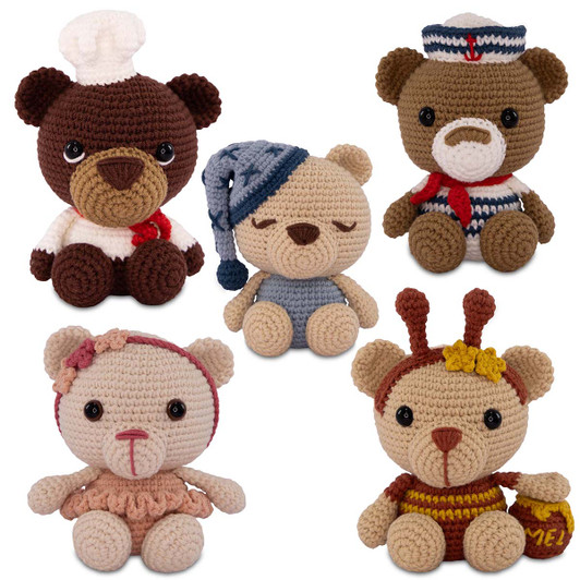 Circulo Amigurumi Teddy Bears Crochet Kit
