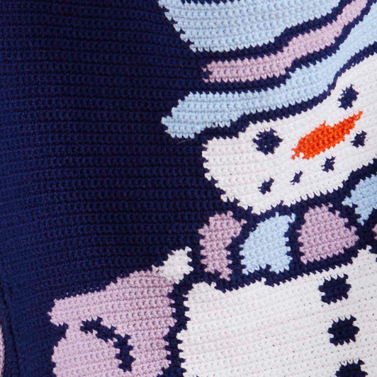 Herrschners Frosty Fun Throw Crochet Kit