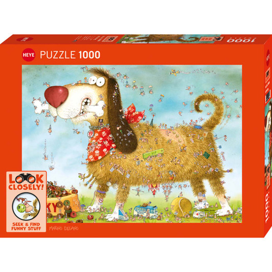 Heye  Look Closely!, At the Dog Seek & Find Jigsaw Puzzle