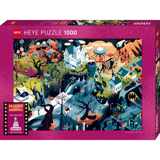 Heye  Movie Masters, Tim Burton Films Seek & Find Jigsaw Puzzle