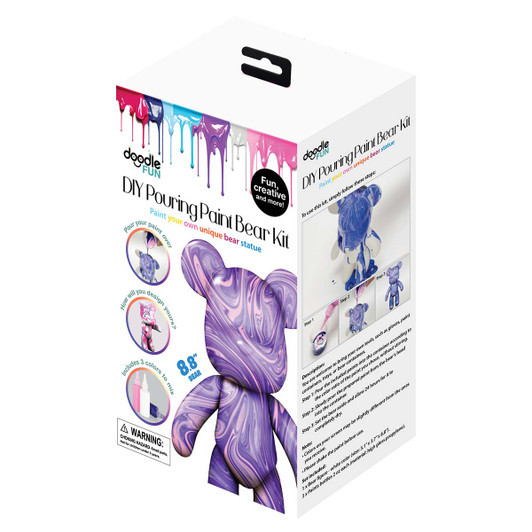 Doodle Fun DIY Pouring Paint Bear Paint Set