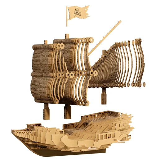 Cartonic Pirate Ship Model