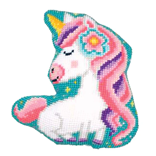 Vervaco Unicorn Cushion Needlepoint Kit