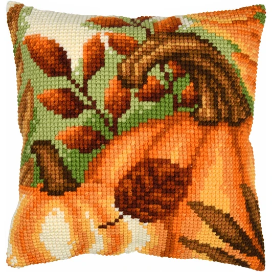 Vervaco Pumpkins Cushion Needlepoint Kit