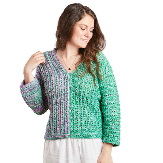 Herrschners Double-Take Top Knit Kit