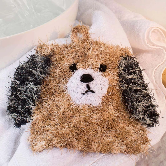 Red Heart Puppy Scrubby Knit Kit