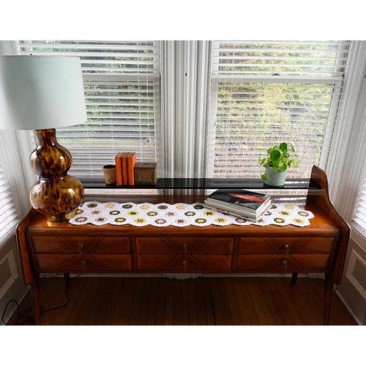 Lion Brand Hexagon Table Runner Crochet Kit