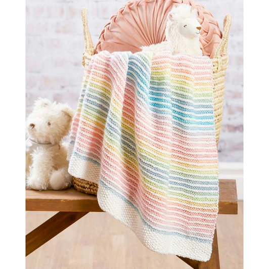 Herrschners Lullaby Love Blanket Knit Kit
