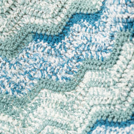 Lion Brand Ripple Baby Blanket Crochet Kit