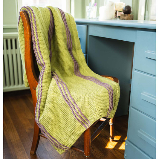 Lion Brand Fairfield Afghan Knit Kit