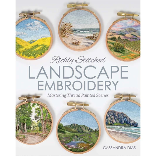 Simon & Schuster Richly Stitched Landscape Embroidery Book