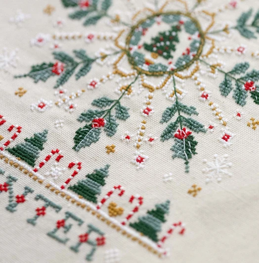 Abris Art Winter is Calling Tote Bag Counted Cross-Stitch Kit
