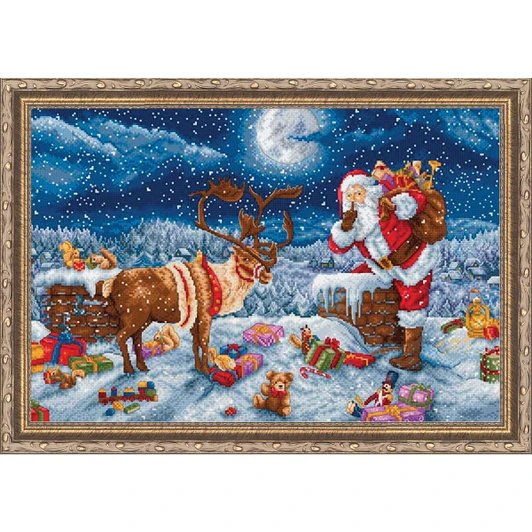 Letistitch Silent Night Gift Kit & Frame Counted Cross-Stitch Kit