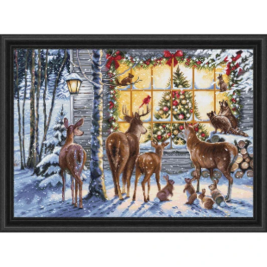 Luca-S Nosy Neighbours Kit & Frame Counted Cross-Stitch Kit