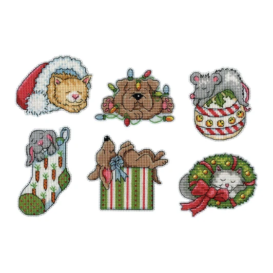 Design Works Waiting For Santa Plastic Canvas Kit