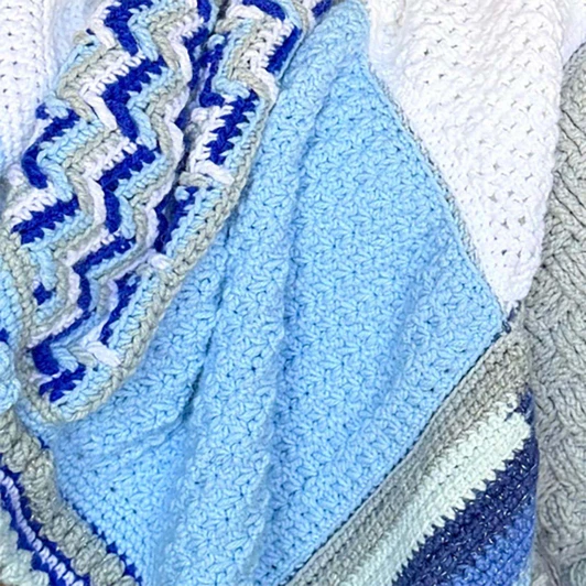 Herrschners Holiday Sparkle Stitch Mix Throw Crochet Kit