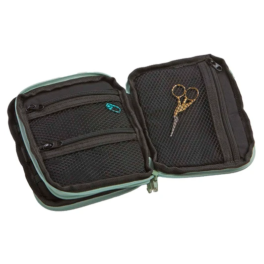 Herrschners Quilted Crochet Hook Organizer - Petite Paisley Mint