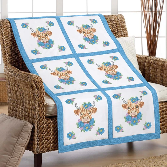 Herrschners Floral Highlander Stamped Cross-Stitch
