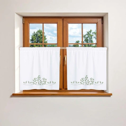 Herrschners Ivy Vines Curtains Stamped Cross-Stitch