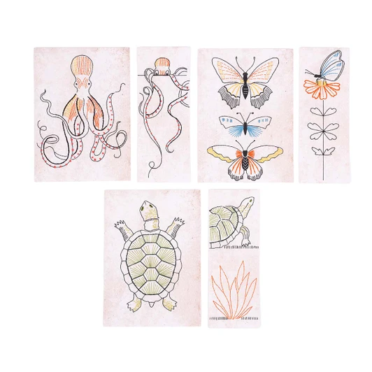 DMC Animals Cards Embroidery Kit