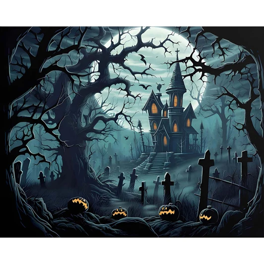 Craftoria Halloween Hill Paint by Number Kit