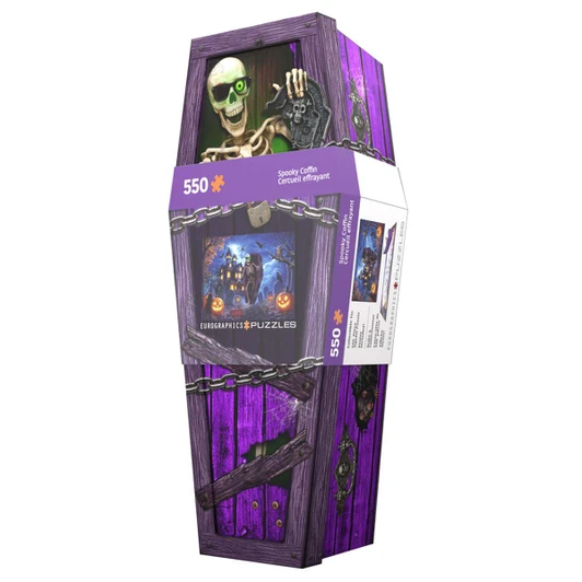 Eurographics Spooky Coffin Puzzle Tin Jigsaw Puzzle