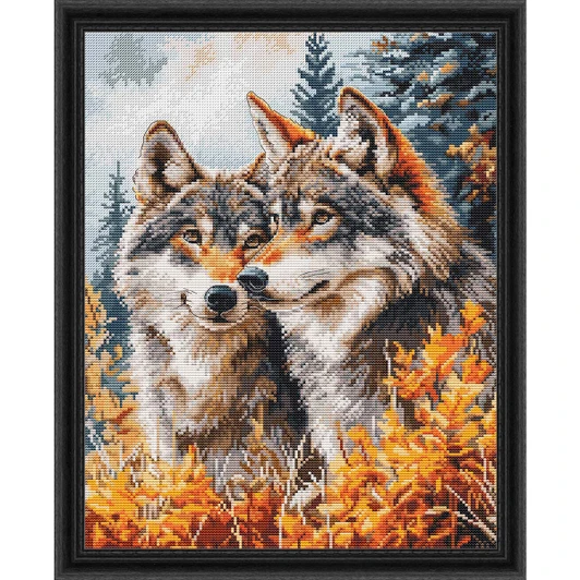 Luca-S The Guardians of the Forest  Kit & Frame Counted Cross-Stitch Kit
