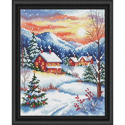 RTO Snowy Village Counted Cross-Stitch Kit