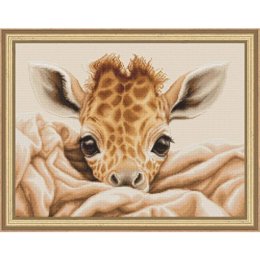 Luca-S Baby Giraffe Counted Cross-Stitch Kit