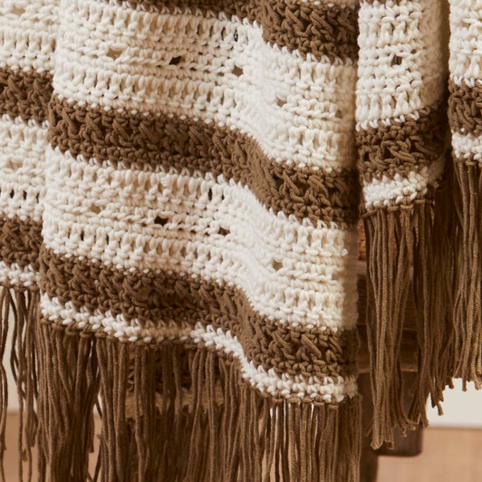 Herrschners Willow & Wheat Throw Crochet Kit