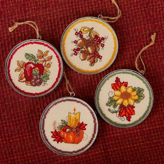 Herrschners Happy Harvest Counted Cross-Stitch Kit