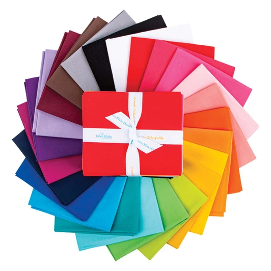 Riley Blake Designs Confetti Cotton Rainbow Fat Quarter Bundle Fabric