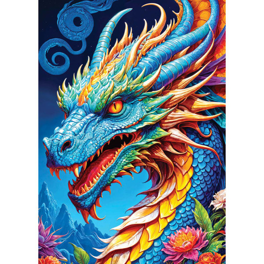 Enjoy Blue Dragon Jigsaw Puzzle