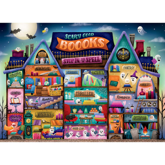 Cobble Hill Scary Good Books Jigsaw Puzzle