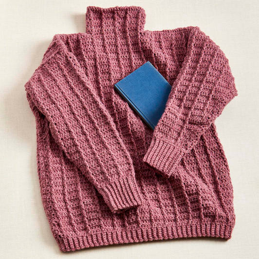 Herrschners Sunday Morning Pullover Crochet Kit