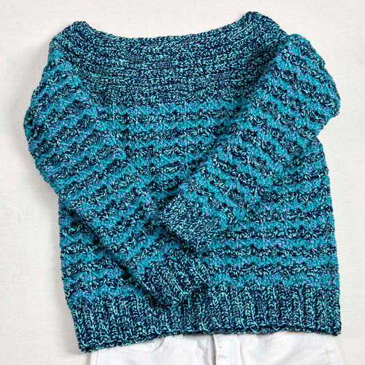 Herrschners Twin Tide Pullover Crochet Kit