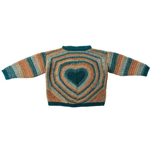 Red Heart Crochet from the Heart Sweater Crochet Kit