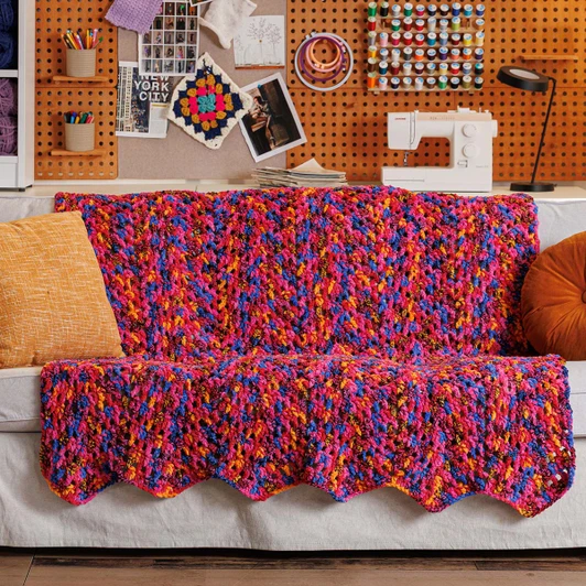 Bernat Candy Chevron Blanket Crochet Kit