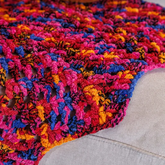 Bernat Candy Chevron Blanket Crochet Kit