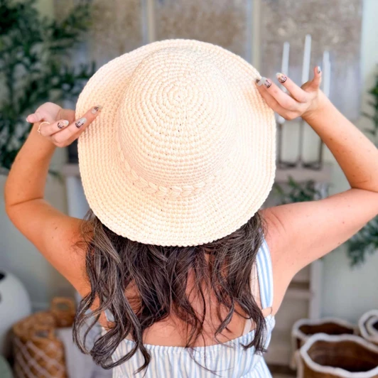 Herrschners Wheatfield Sun Hat Crochet Kit