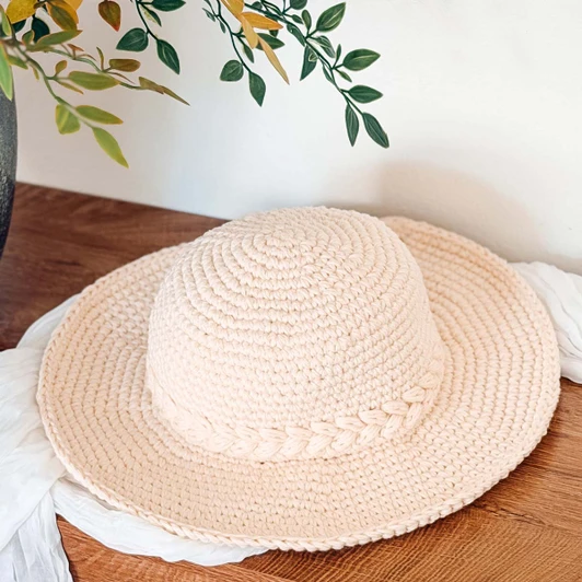 Herrschners Wheatfield Sun Hat Crochet Kit