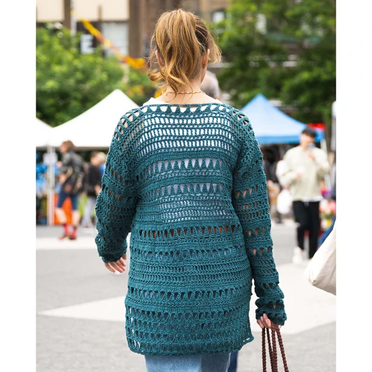 Lion Brand Demure Openwork Top Crochet Kit
