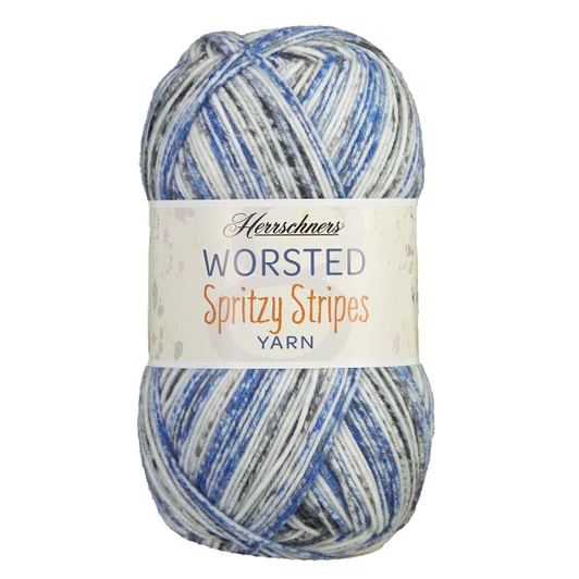 Herrschners Worsted 8 Spritzy Stripes Yarn