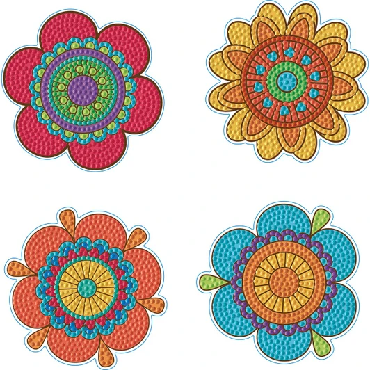 Diamond Dotz Hippy Brights Coasters Diamond Painting