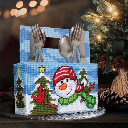 Design Works Christmas Caddy Plastic Canvas Kit