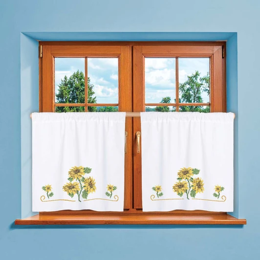 Herrschners Live, Love, Grow Curtains Stamped Cross-Stitch