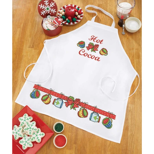 Herrschners Cozy Cocoa Apron Thread Kit