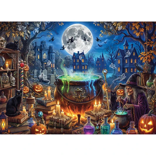 Vermont Christmas Company Witch's Cauldron Jigsaw Puzzle